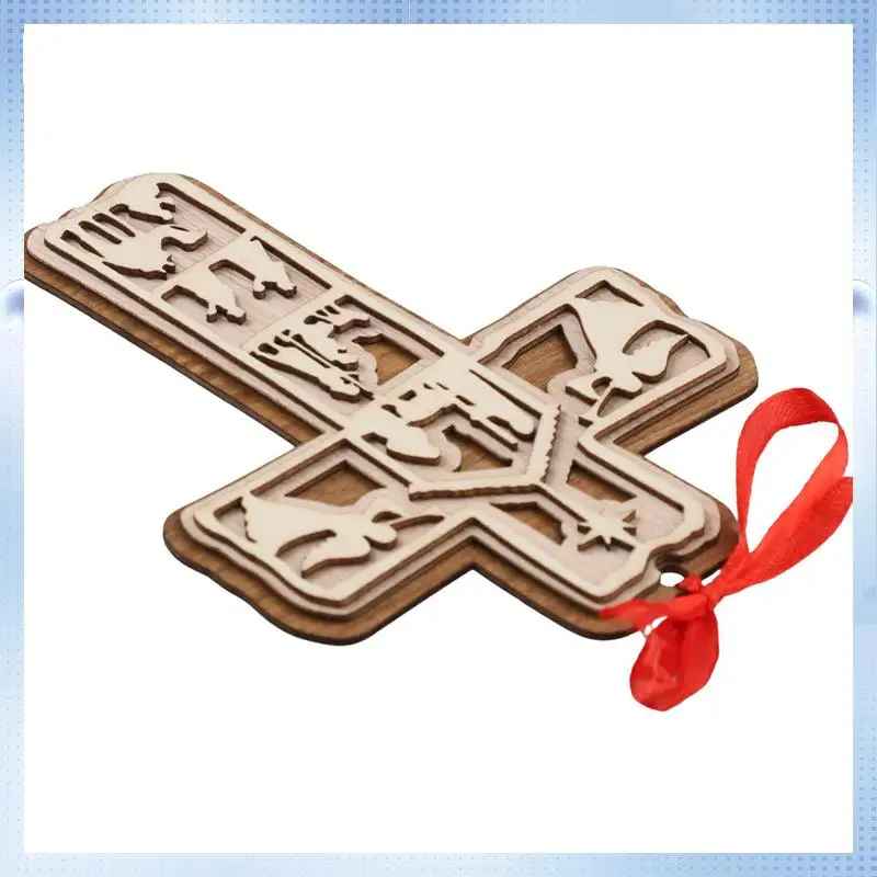 Jesuspirit Cross Ornaments For Christmas Tree, Christian Christmas Ornaments, Jesus Christmas Ornaments Religious, Ideas For Christmas Trees DCLAF34